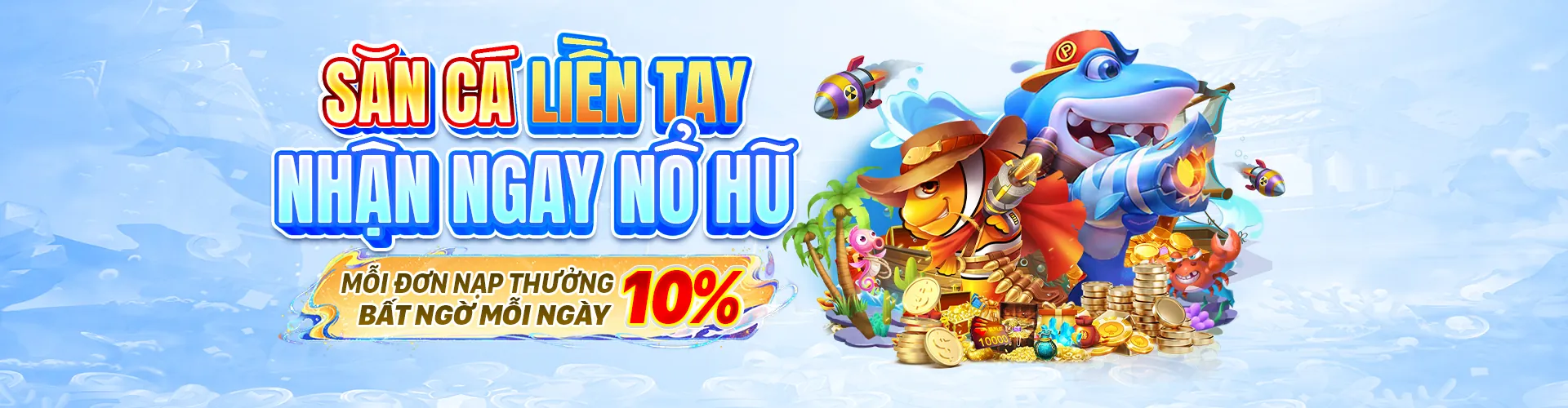 Banner chính 58win với ưu đãi đăng nhập 188K